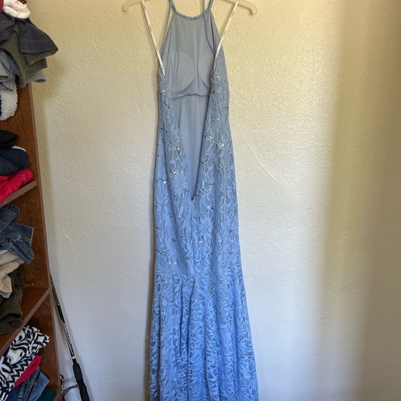 B. Darlin Open Back Lacy  Mermaid Prom Dress - Picture 5 of 6